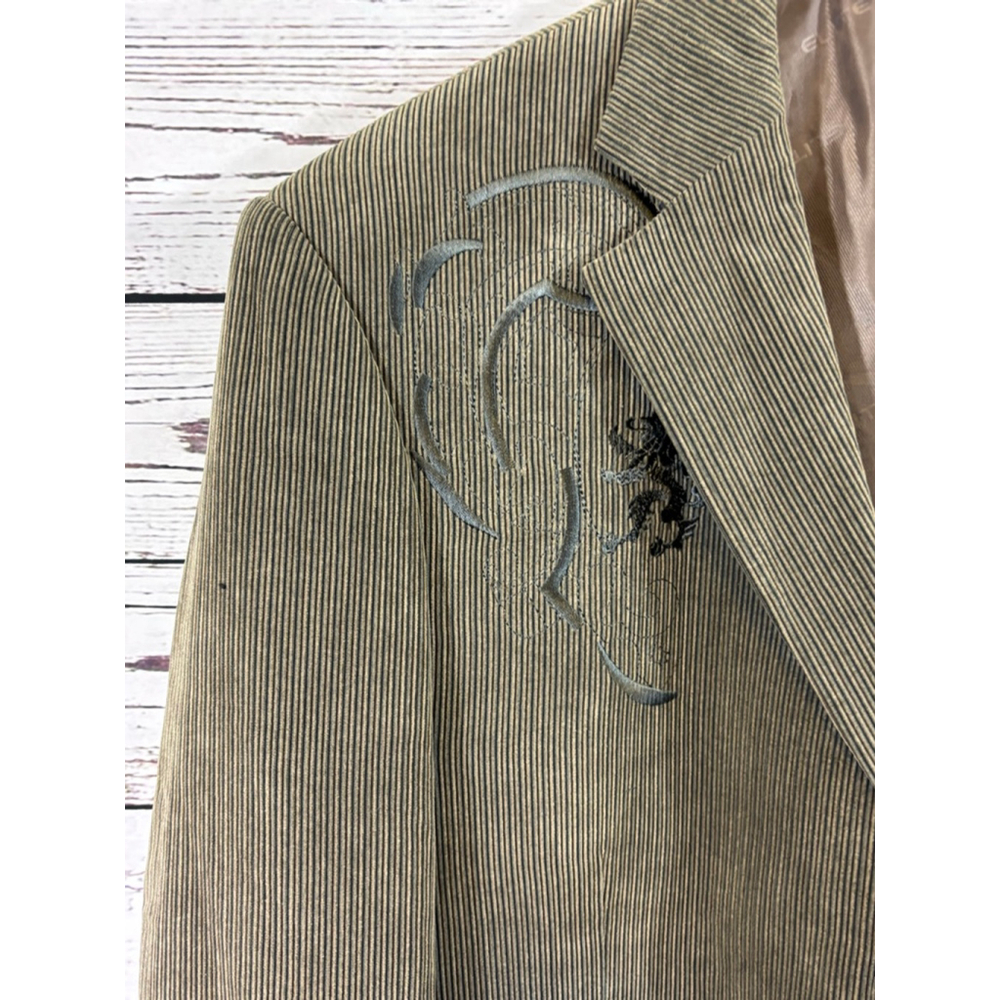 Men's Elite Eddie Domani Olive Green Corduroy Blazer 46R - Picture 4 of 14